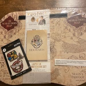 Harry Potter lap-desk, notebook, and patch set
